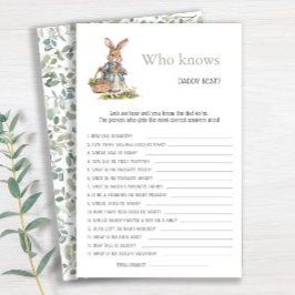 パパの赤ん坊シャワーを知っ最高のているバニーの緑