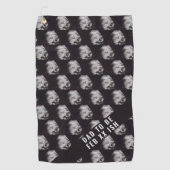 パパの超音波写真1stゴルフタ父のオル ゴルフタオル (正面)