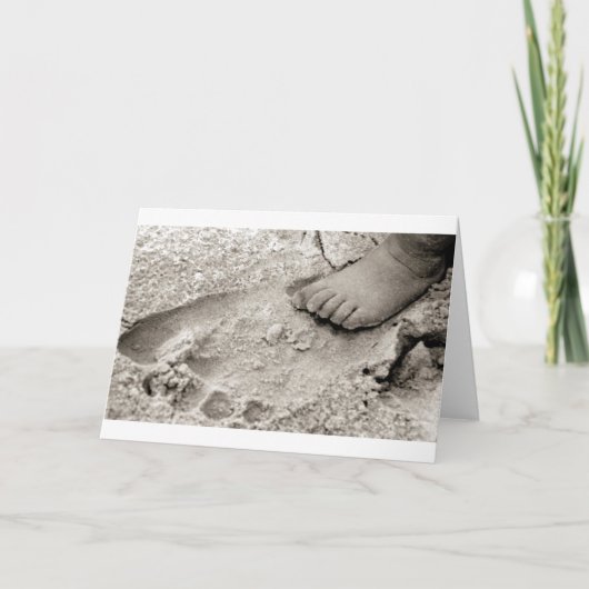 パパの足跡 カード (正面)