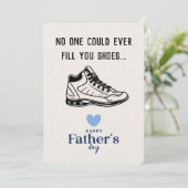 パパの蹴ジョークと新鮮さ：完璧な父の日 招待状 (スタンド正面)