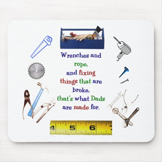 パパの道具箱のマウスパッド マウスパッド (正面)
