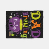 パパの醸造ベビー魔女ベビーシャワー幽霊ハ フリースブランケット (正面(横))