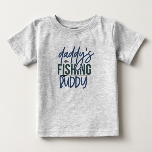 パパの釣り仲間 ベビーTシャツ (正面)