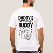 パパの飲み友達 | 父おもしろいの日贈り物 Tシャツ (裏面)