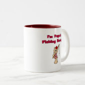 パパの魚釣りの相棒のTシャツおよびギフト ツートーンマグカップ (正面右)