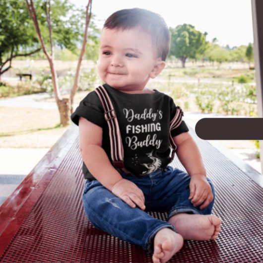 パパの魚釣りバディベビーボディスーツ ベビーボディスーツ