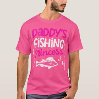 パパの魚釣りプリンセスドーターフィッシャーナーリールC Tシャツ