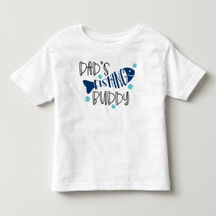 パパの魚釣り仲間 トドラーTシャツ