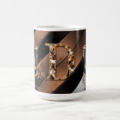 パパの黒と銅のツール セラミック マグ (中央)