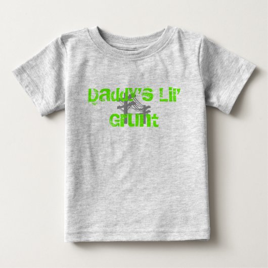 パパの鼻のオーガニック先 ベビーTシャツ (正面)