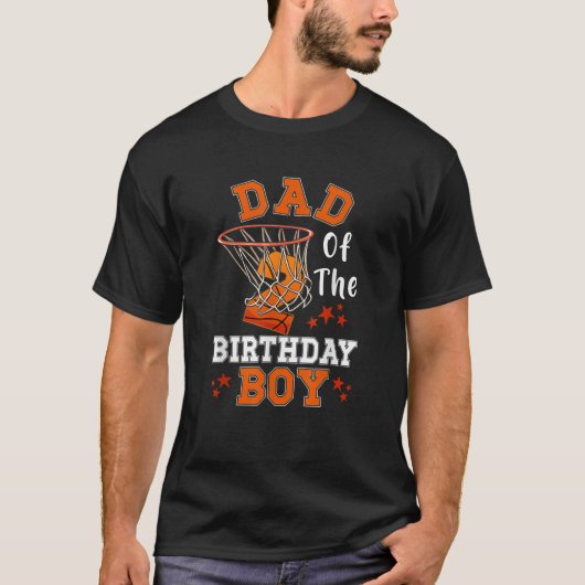 パパの2番目の誕生日の男の子バスケットボールをテーマにした2アイ Tシャツ (正面)