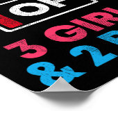 パパの3女の子と2男の子のタテリーローダディーパパ父&# ポスター (角)