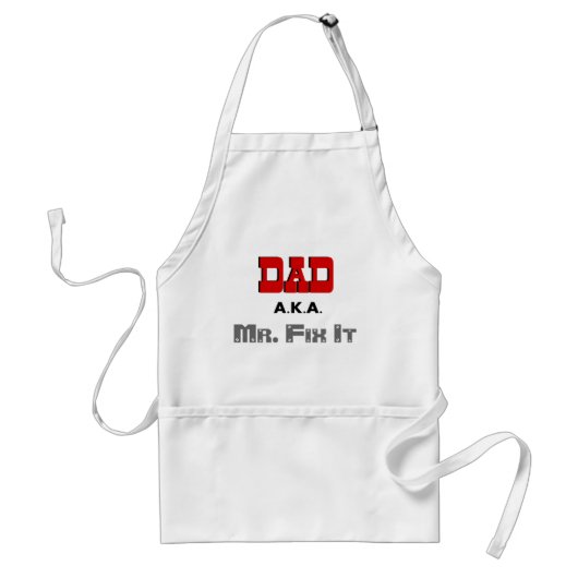 パパのFix It Novelty Apron別名氏 スタンダードエプロン (正面)