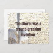 パパのJOKE Shovelは画期的な発明だった ポストカード (正面/裏面)