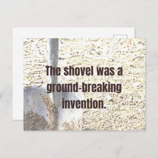 パパのJOKE Shovelは画期的な発明だった ポストカード (正面/裏面)