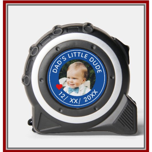 パパのLITTLE DUDE写真日付ブルー メジャー