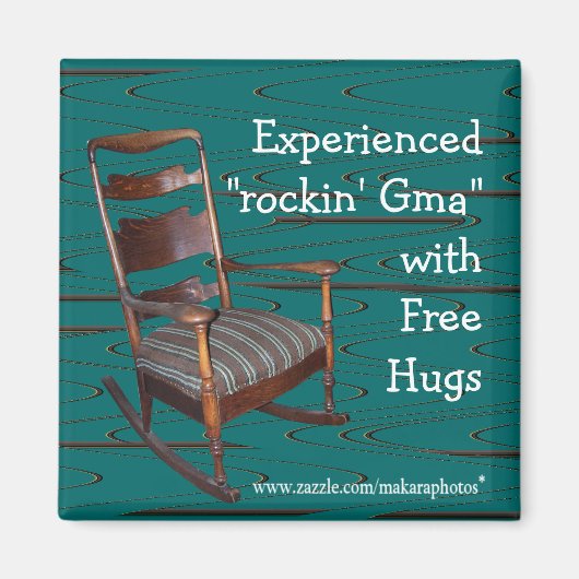 パパのOl Rockerマグネット – カスタマイズ任意大事な行事 マグネット (正面)