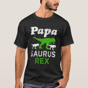 パパのSaurusのレックスのワイシャツメンズおもしろいな祖父のTシャツ Tシャツ