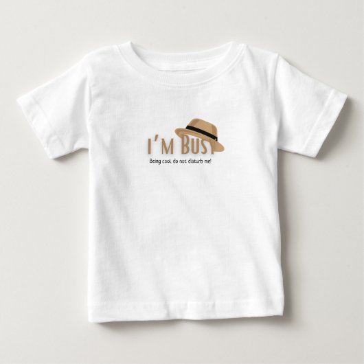 パパのTシャツみたいにクール ベビーTシャツ (正面)