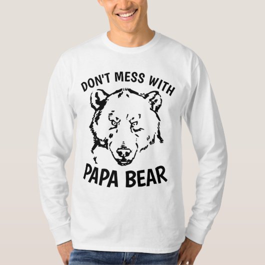 パパのTシャツ、パパベアと混乱しない Tシャツ (正面)