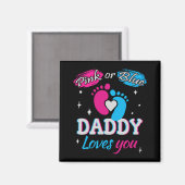 パパはあなたを愛してるよ、ピンクかブルー マグネット (正面/裏面)