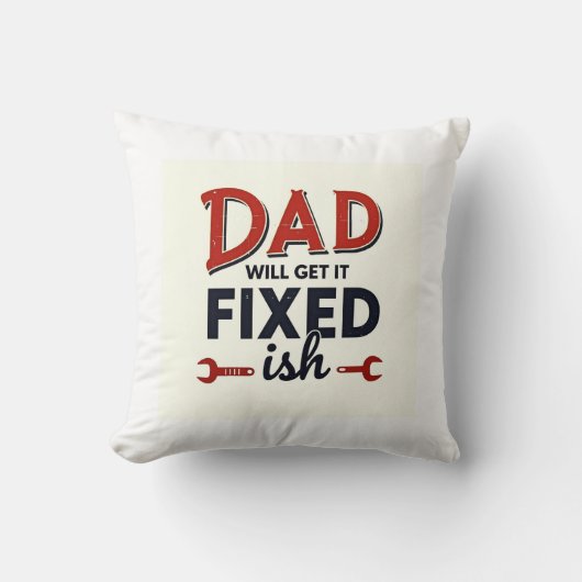 パパはそれを修正する枕🛠️父おもしろいの日 クッション (正面)