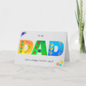 パパはっきりした幾何学的ボホー父の日のグリーティングカード カード (正面)