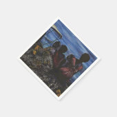 パパはどこ?バハマ・ハーバー島 スタンダードカクテルナプキン (角)