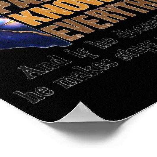 パパはよく知っているがパパは全てを知っている ポスター (角)