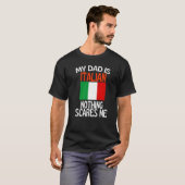 パパはイタリア人 怖いもの知らずのユーモアパパ Tシャツ (正面フル)