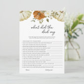 パパはカボチャ赤ちゃんシャワーゲームカードと言った シーズンカード (スタンド正面)