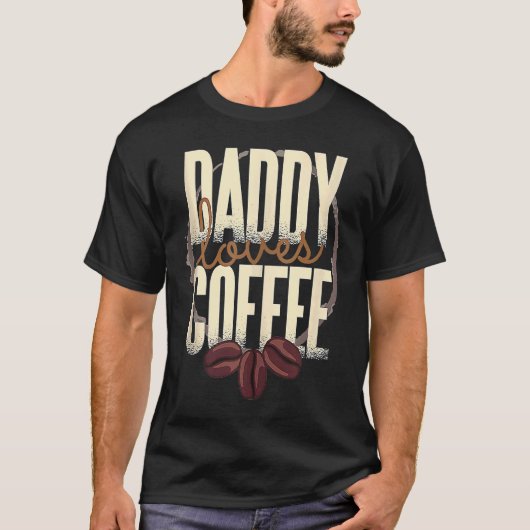 パパはコーヒータンクのトップが大好き Tシャツ (正面)