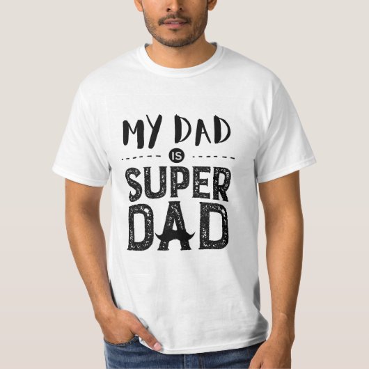 パパはスーパーパパTシャツ Tシャツ (正面)