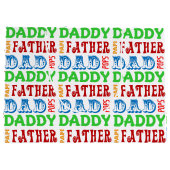 パパはパーソナライズで大きいギフトバッグを示します ラージペーパーバッグ (裏面)