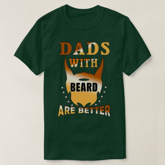 パパはヒゲの方が良い8 Tシャツ (デザイン正面)