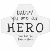 パパはヒーローのキッドの名前 サッカーボール (フラット)