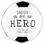 パパはヒーローのキッドの名前 サッカーボール (正面)