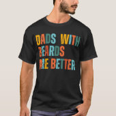 パパはビアードより良い父親の日の贈り物 Tシャツ (正面)
