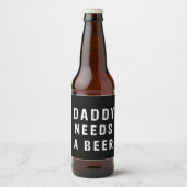 パパはビールが必要だ ビールラベル (正面)