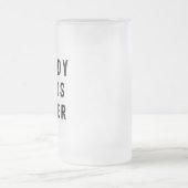 パパはビールが必要だ フロストグラスビールジョッキ (中央)