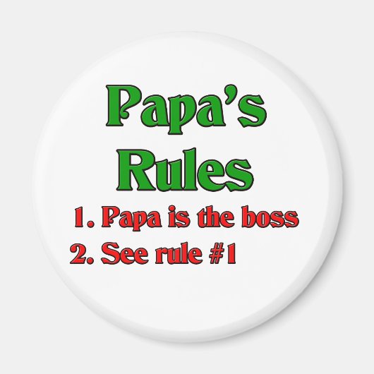 パパはボス マグネット (正面)
