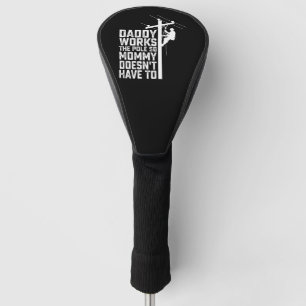 パパはポールを働くので、ママは～する必要はない ゴルフヘッドカバー