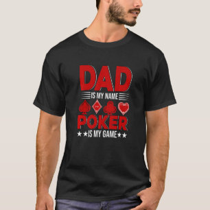 パパはマイネームカジノ賭博トランプのポーカープレイヤーパパF Tシャツ