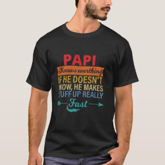 パパは何でも知ってるおじいちゃん父の日から Tシャツ