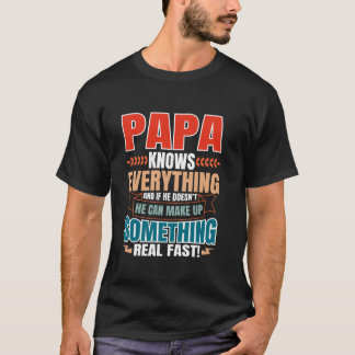 パパは全おもしろい部の父の日パパ誕生 Tシャツ