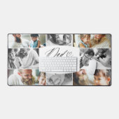 パパは写真コラージュに感謝 デスクマット (キーボード&マウス)