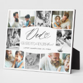 パパは写真コラージュに感謝 フォトプラーク (側面)