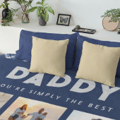 パパは単に最高の写真コラージュパーソナライズされた フリースブランケット