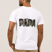 パパは名誉ことわざ装飾タイポグラフィ Tシャツ (裏面)