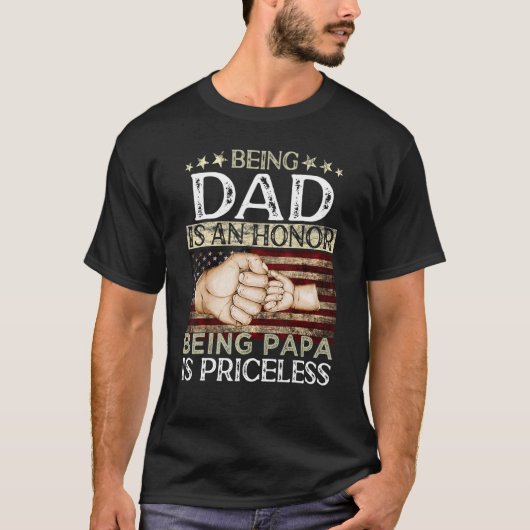 パパは名誉であるパパは貴重最高の Tシャツ (正面)